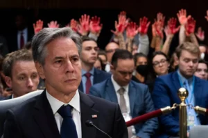 Blinken Ministre du génocide et boucher de Gaza