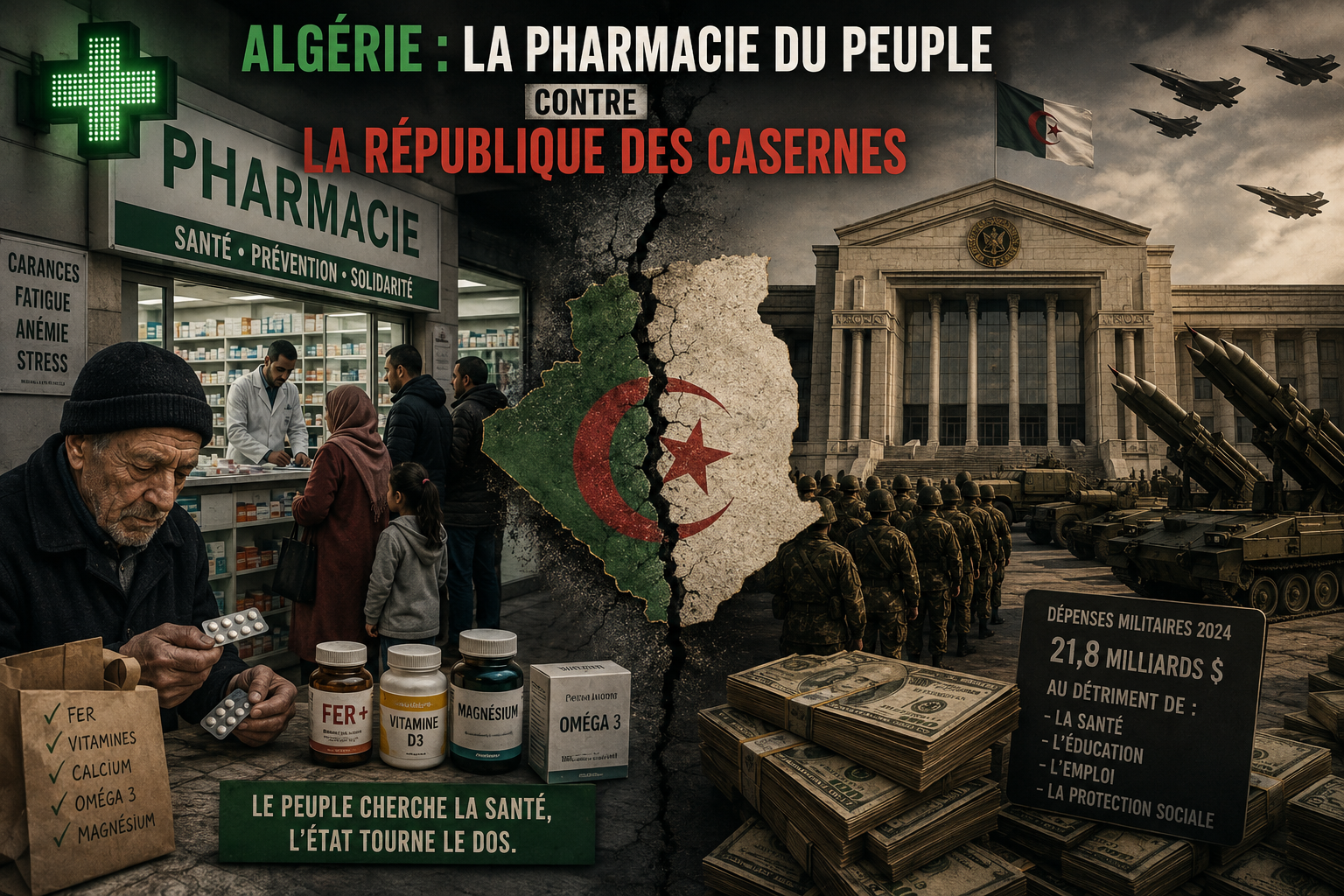 Algérie : santé publique, militarisation de l’État et crise de la République sociale 1 Algérie : santé publique, militarisation de l’État et crise de la République sociale